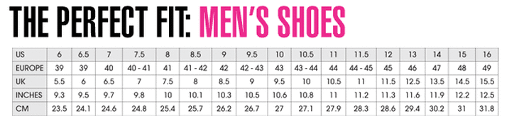 Size Guide - Dr. SHOE®